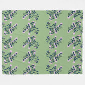 Couverture Polaire Ressorts floraux vert clair (Devant (Horizontal))