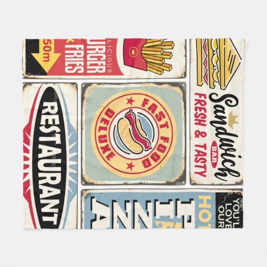 Couverture Polaire Restaurants et dîners restauration rapide panneaux (Devant (Horizontal))