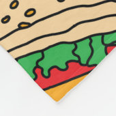 Couverture Polaire restauration rapide pizza hamburger hotdog frites (Coin)