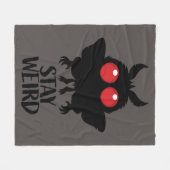 Couverture Polaire Reste Bizarre Mignon Cryptide Mothman Créature Lég (Devant (Horizontal))