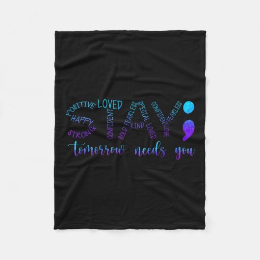 Couverture Polaire Reste Demain A Besoin De Toi (Devant)