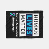 Couverture Polaire Rester Sensibilisation à la prévention du suicide  (Devant (Horizontal))