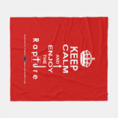 Couverture Polaire Restez calme et profitez du Rapture (Devant (Horizontal))