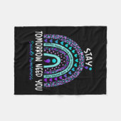 Couverture Polaire Restez demain Besoin de vous Rainbow Suicide Sensi (Devant (Horizontal))