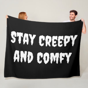 Couverture Polaire Restez Déplaisant et composez Halloween