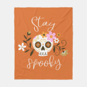 Couverture Polaire Restez Éffrayant (Devant)