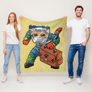 Couverture Polaire Restez en alerte Sécurité Cat