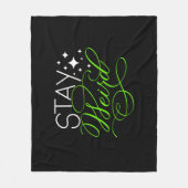 Couverture Polaire Restez Étrange Citation Motivationnelle Cosmique (Devant)