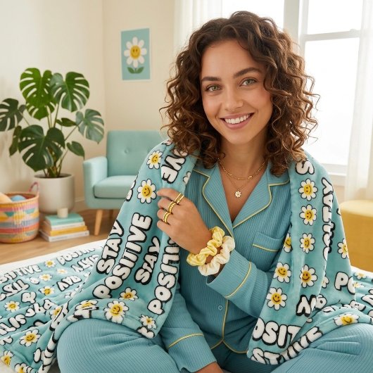 Couverture Polaire Restez Positif