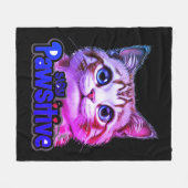 Couverture Polaire Restez une édition chats à la mode (Devant (Horizontal))