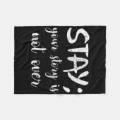 Couverture Polaire Restez Votre Histoire N'Est Pas Sur La Prévention (Devant (Horizontal))