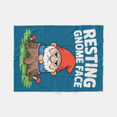 Couverture Polaire Resting Gnome Face Cute Funny Christmas Kawaii Car (Devant (Horizontal))