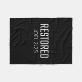 Couverture Polaire Restored - Joel 2_25 Bible Religious Verse  (Devant (Horizontal))