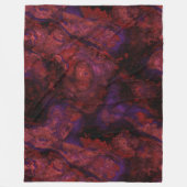 Couverture Polaire Résumé de pierre rouge et violette (Devant)