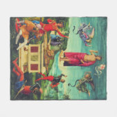 Couverture Polaire Résurrection de Jésus-Christ par Raphaël (Devant (Horizontal))