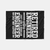 Couverture Polaire Retired Engineer Engineering Funny Saying Retireme (Devant (Horizontal))
