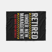 Couverture Polaire Retired Husband - Retirement Party - Funny Retirem (Devant (Horizontal))