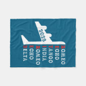 Couverture Polaire Retired Lot 2026 Phonetic Alphabet Retirement Gift (Devant (Horizontal))