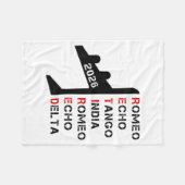 Couverture Polaire Retired Lot 2026 Phonetic Alphabet Retirement Gift (Devant (Horizontal))