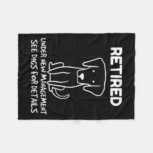 Couverture Polaire Retired Under New Management See Dogs For Detail D (Devant (Horizontal))