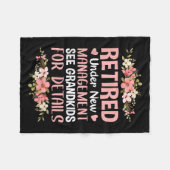 Couverture Polaire Retired Under New Management See Grandkids Retirem (Devant (Horizontal))