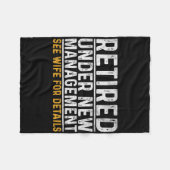 Couverture Polaire Retired Under New Management See Wife For Details (Devant (Horizontal))