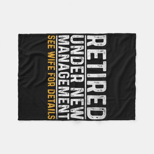 Couverture Polaire Retired Under New Management See Wife For Details  (Devant (Horizontal))