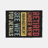 Couverture Polaire Retired Under New Management See Wife For Details (Devant (Horizontal))