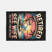 Couverture Polaire Retired Under New Management See Wife Funny Retire (Devant (Horizontal))