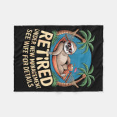 Couverture Polaire Retired Under New Management See Wife Funny Retire (Devant (Horizontal))