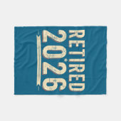 Couverture Polaire Retirement 2026 Countdown Retired Ly Dom  (Devant (Horizontal))