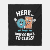 Couverture Polaire Retour À La Classe Infirmière Médicale Pro (Devant)