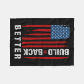 Couverture Polaire Retour Biden Kamala Harris 2020 Parti libéral-démo (Devant (Horizontal))