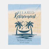 Couverture Polaire Retraite Beach Hammock Relax (Devant)