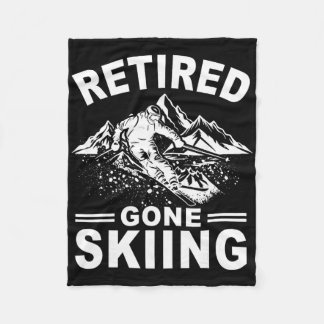 Couverture Polaire Retraité Parti Ski Alpin Skieur Retraite