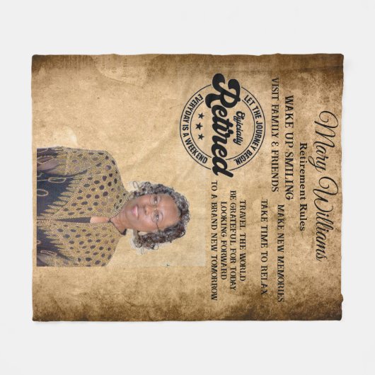 Couverture Polaire Retraite photo (Devant (Horizontal))