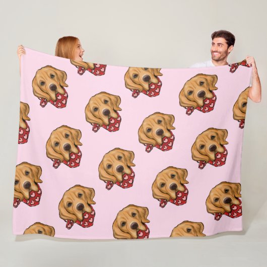 Couverture Polaire Retriever doré (En situation)