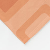 Couverture Polaire Retro 1950s Geometric Pattern Orange (Coin)
