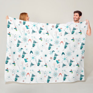 Couverture Polaire Retro A Go Go Christmas