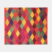 Couverture Polaire Retro Abstrait : Conception de Motif Vintage (Devant (Horizontal))