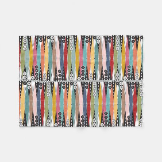 Couverture Polaire Retro âge atomique jacquet (Devant (Horizontal))