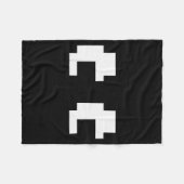 Couverture Polaire Retro Arcade Game Ghost Eyes Halloween Group Costu (Devant (Horizontal))