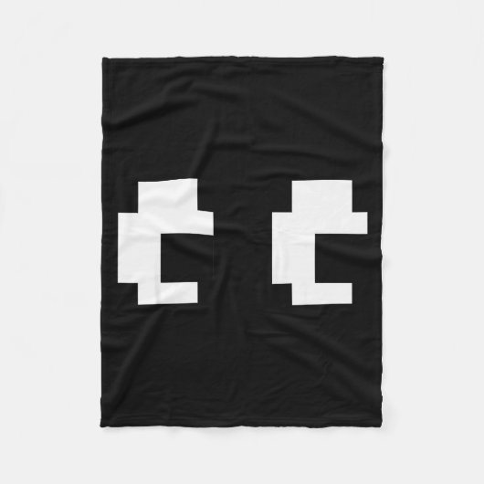 Couverture Polaire Retro Arcade Game Ghost Eyes Halloween Group Costu (Devant)