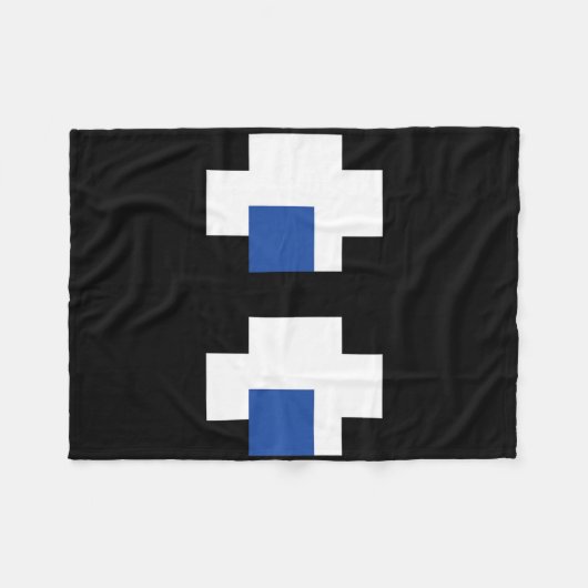 Couverture Polaire Retro Arcade Gaming Halloween Ghost Partner Group (Devant (Horizontal))