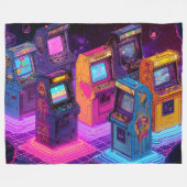 Couverture Polaire Retro Arcade Machines (Devant (Horizontal))