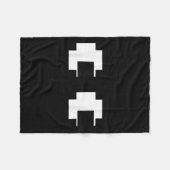 Couverture Polaire Retro Arcade Video Game Ghost Eyes Halloween Group (Devant (Horizontal))