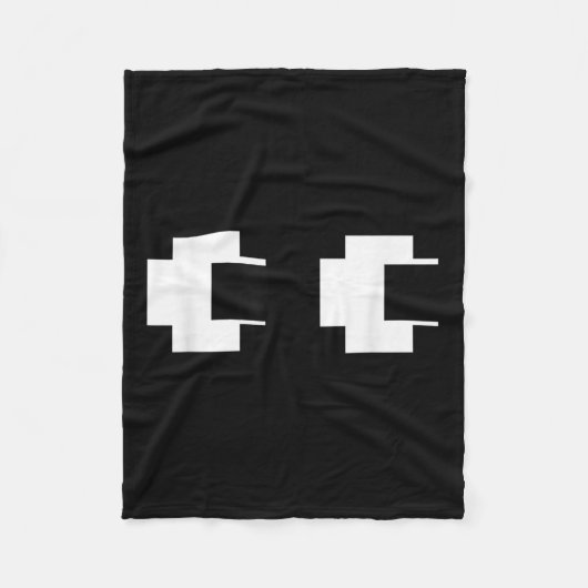 Couverture Polaire Retro Arcade Video Game Ghost Eyes Halloween Group (Devant)