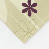 Couverture Polaire Rétro arrière - plan floral (Coin)