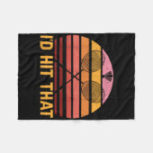 Couverture Polaire Retro Badminton Id Hit That (Devant (Horizontal))