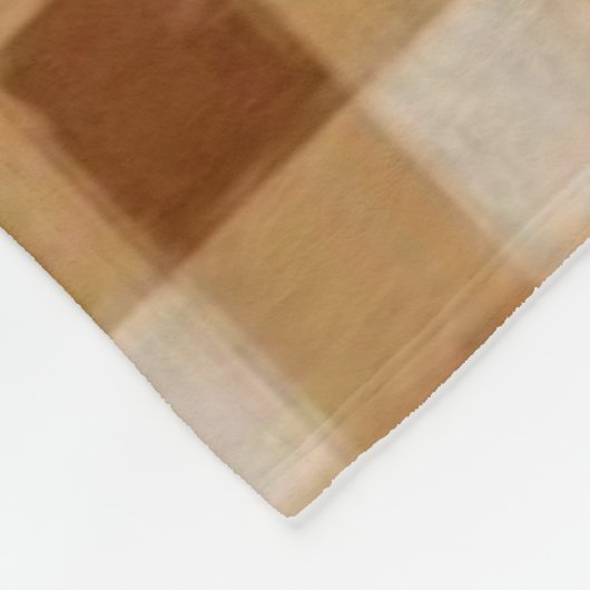 Couverture Polaire Rétro brun de guingan (Coin)